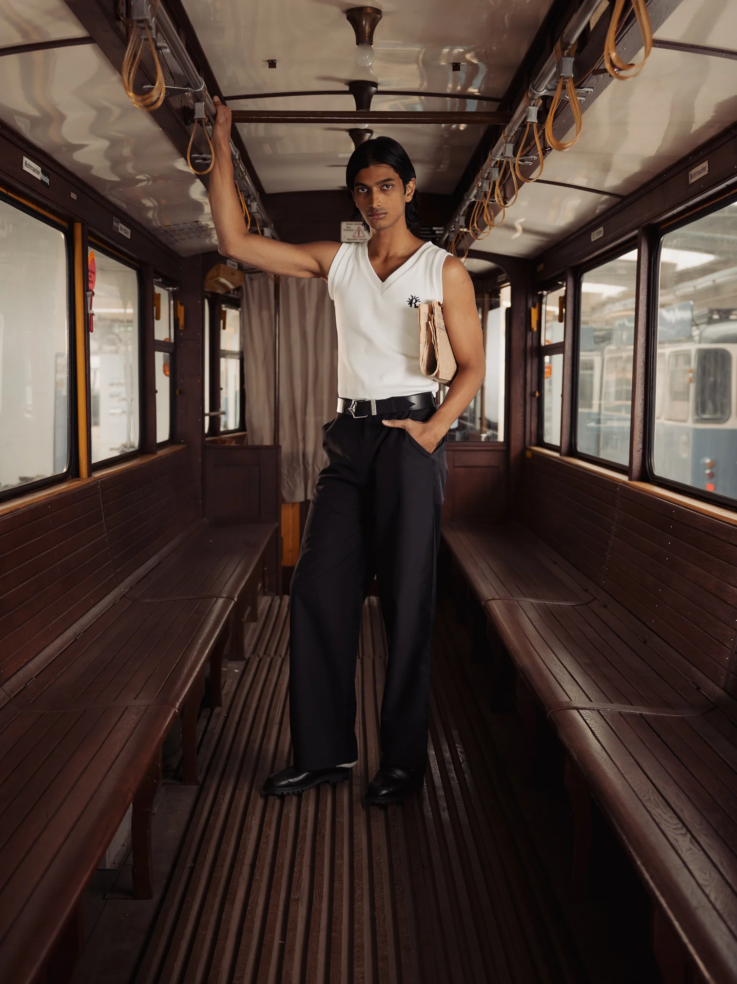 BLACK ASPARAGUS PANTS - Image 3