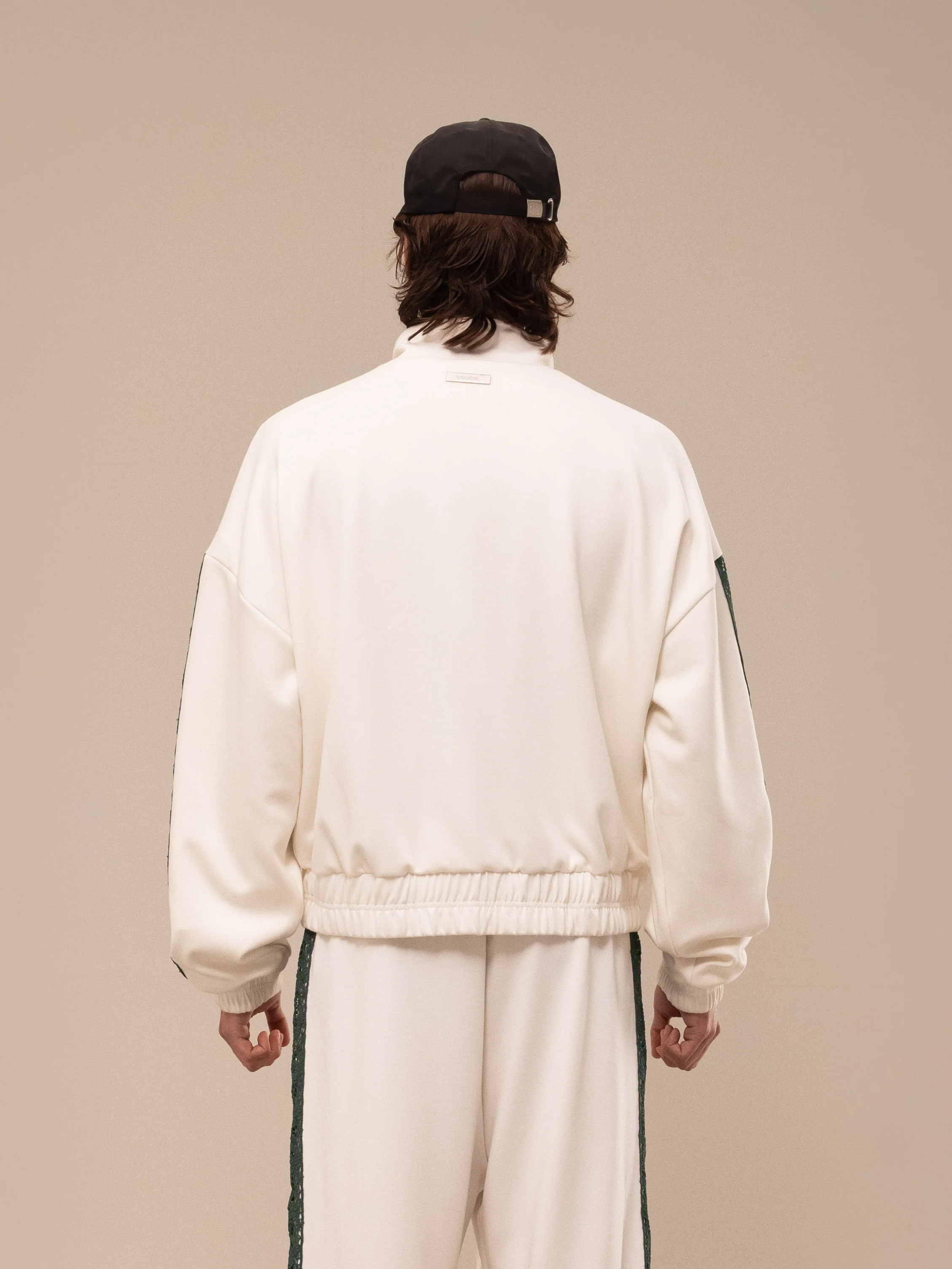 OLIVE TRACK JACKET OFF WHITE - Image 4