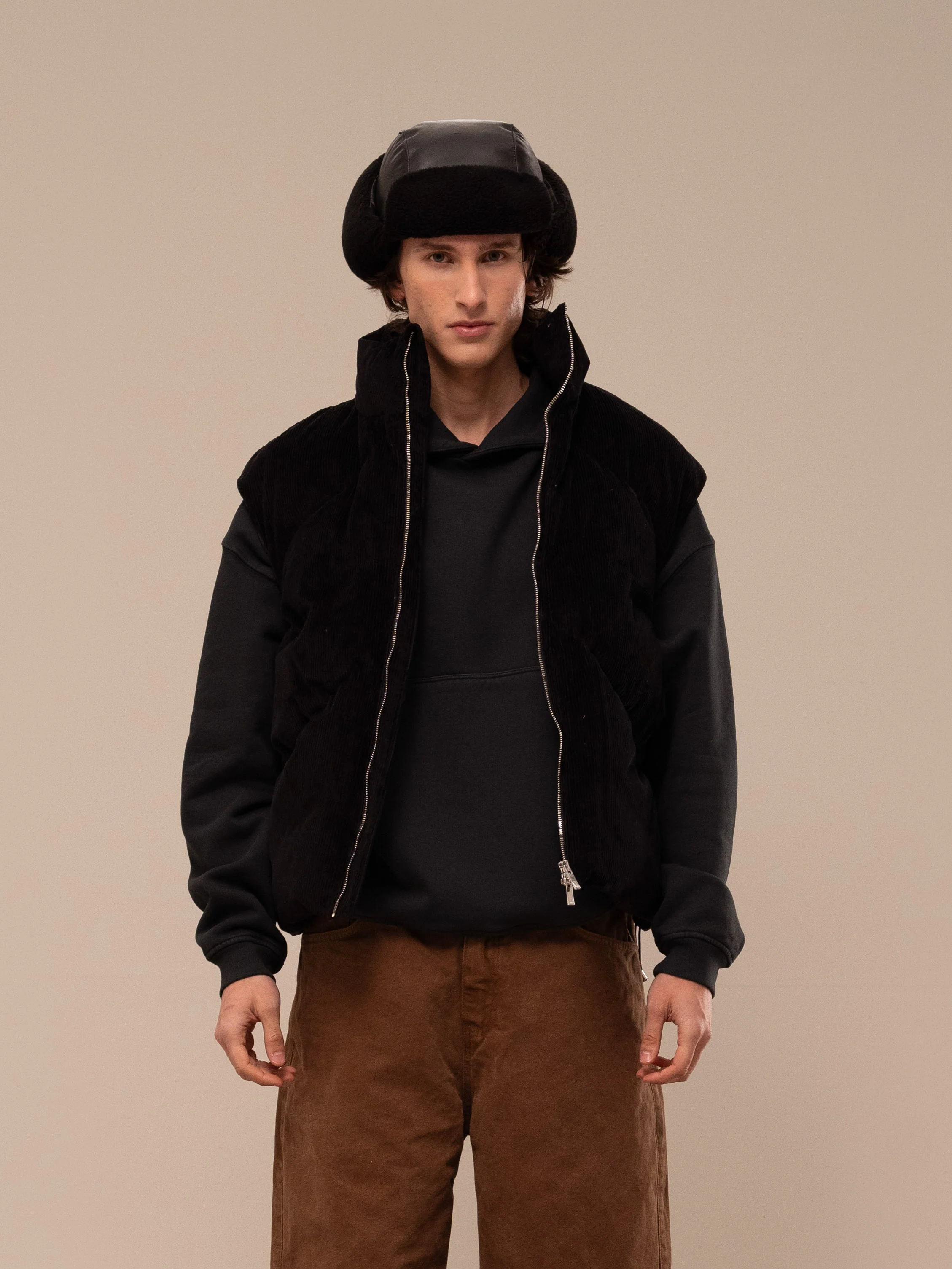 CORDUROY PUFFER VEST - Image 3