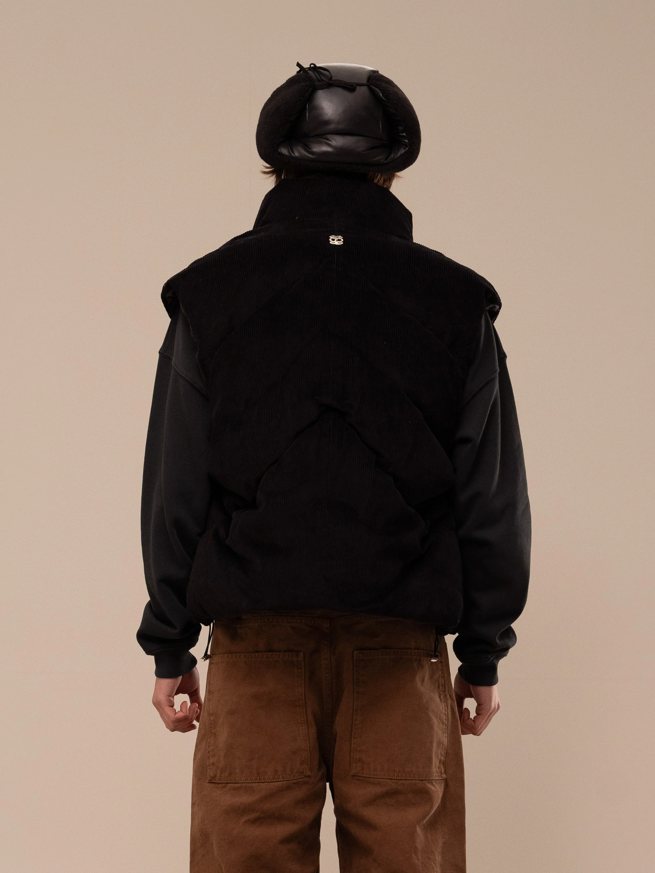 CORDUROY PUFFER VEST - Image 4