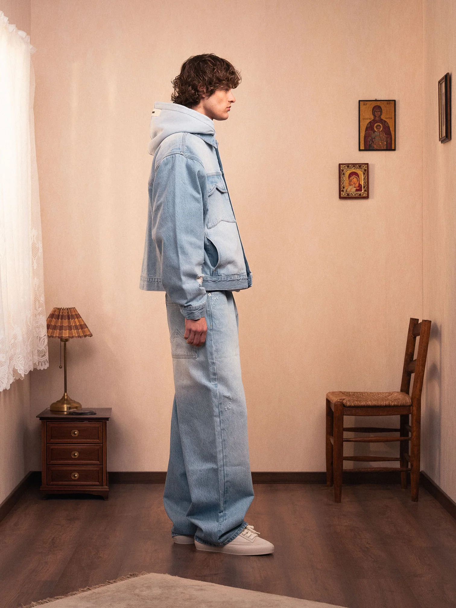 FADED DENIM JACKET - Image 3