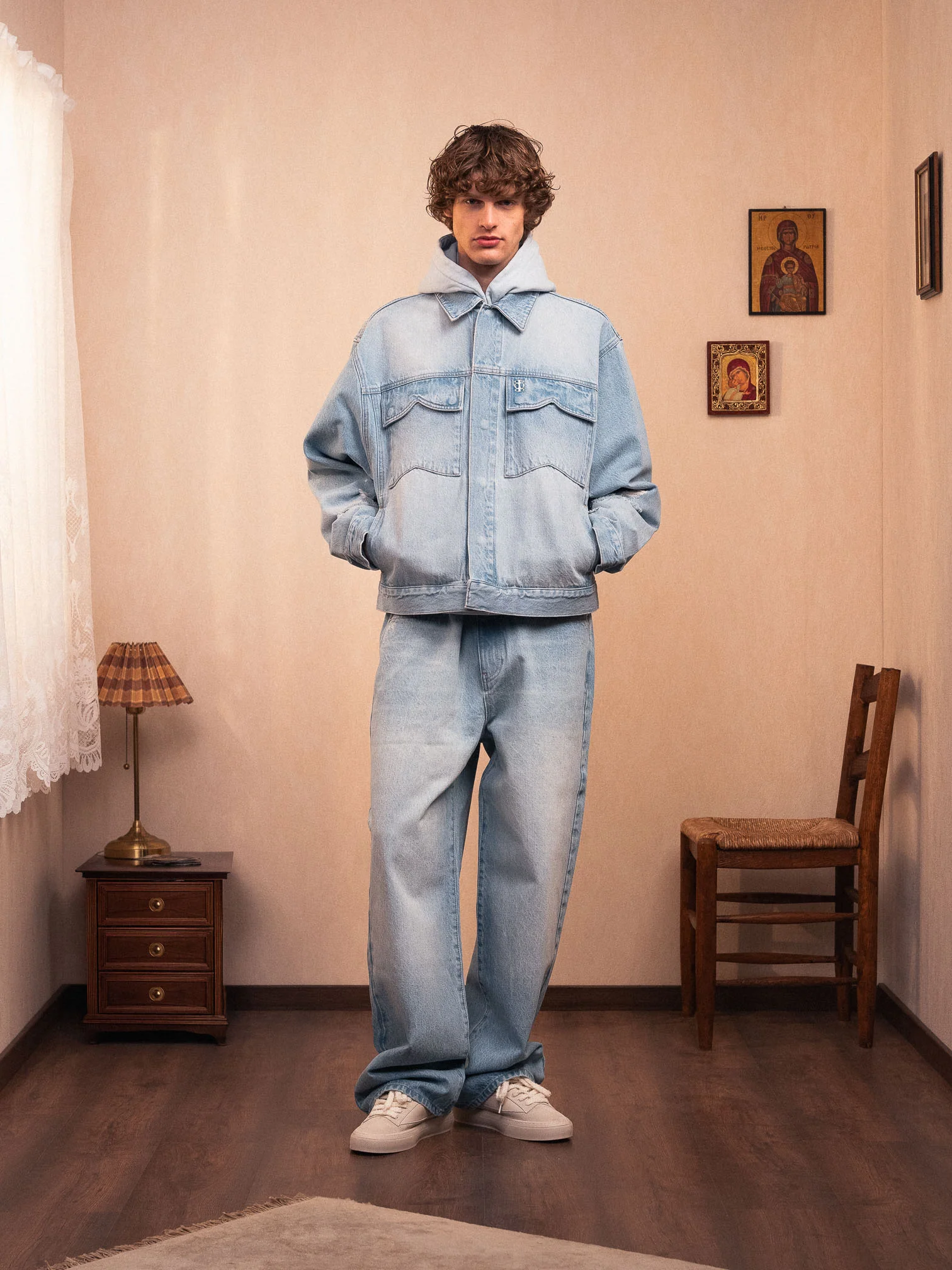 FADED DENIM JACKET - Image 4