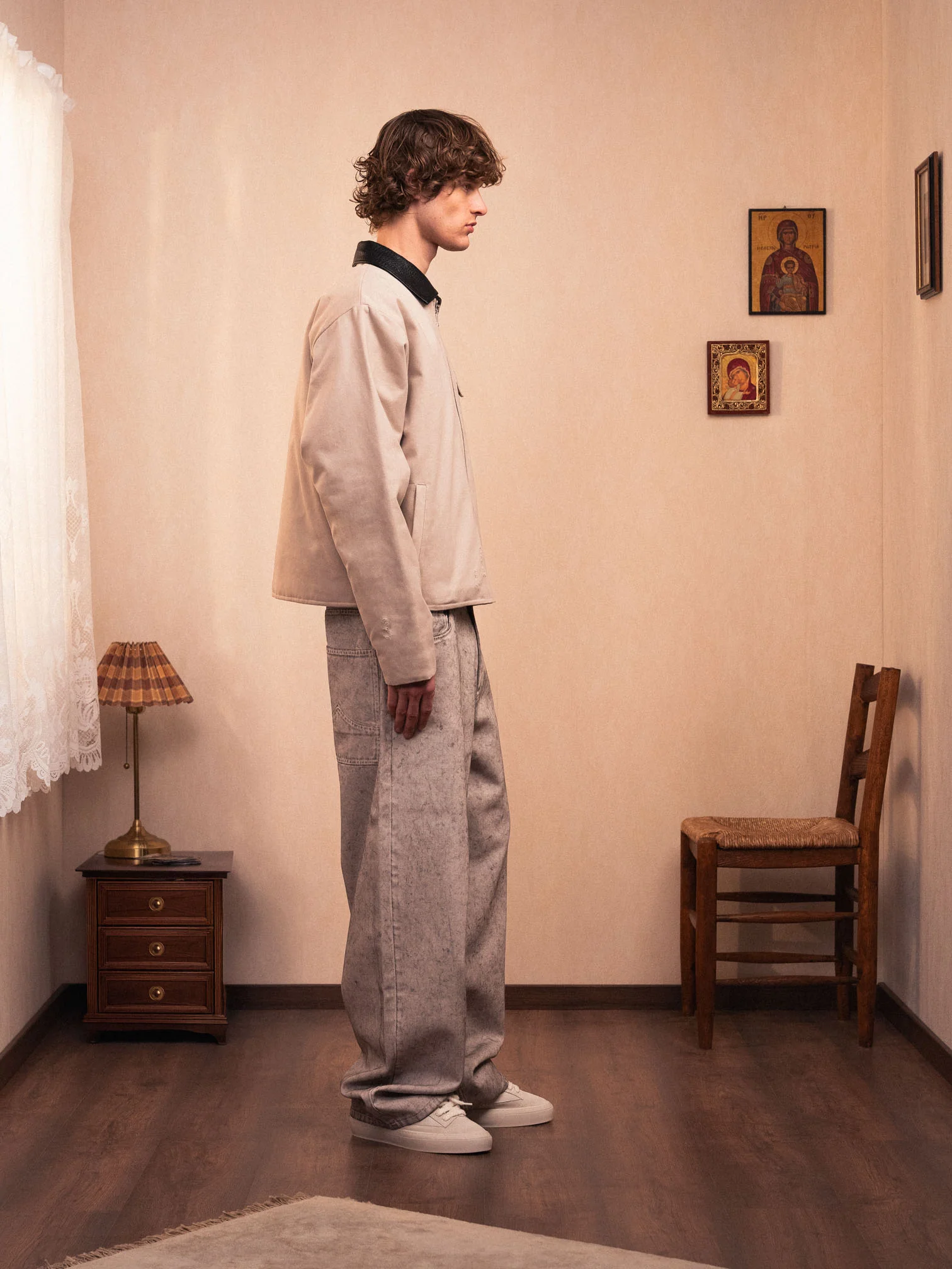 DEBOSSED DENIM PANTS - Image 4