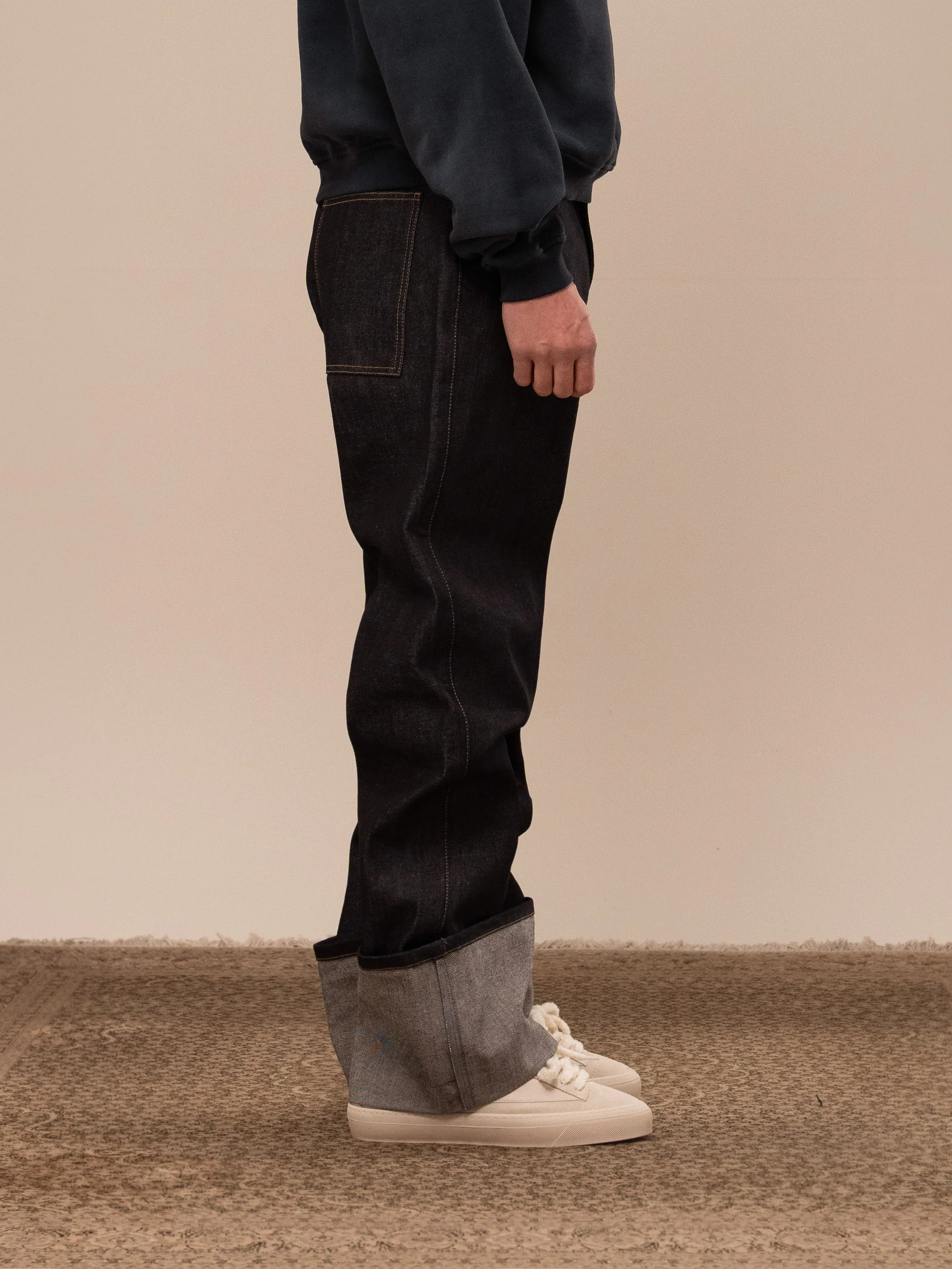 PLAIN DENIM PANTS - Image 3