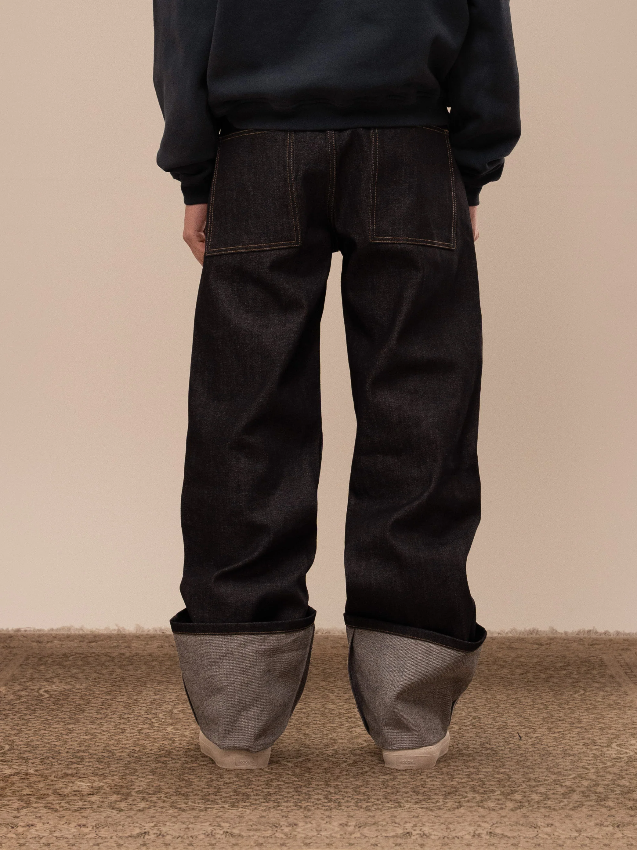 PLAIN DENIM PANTS - Image 4