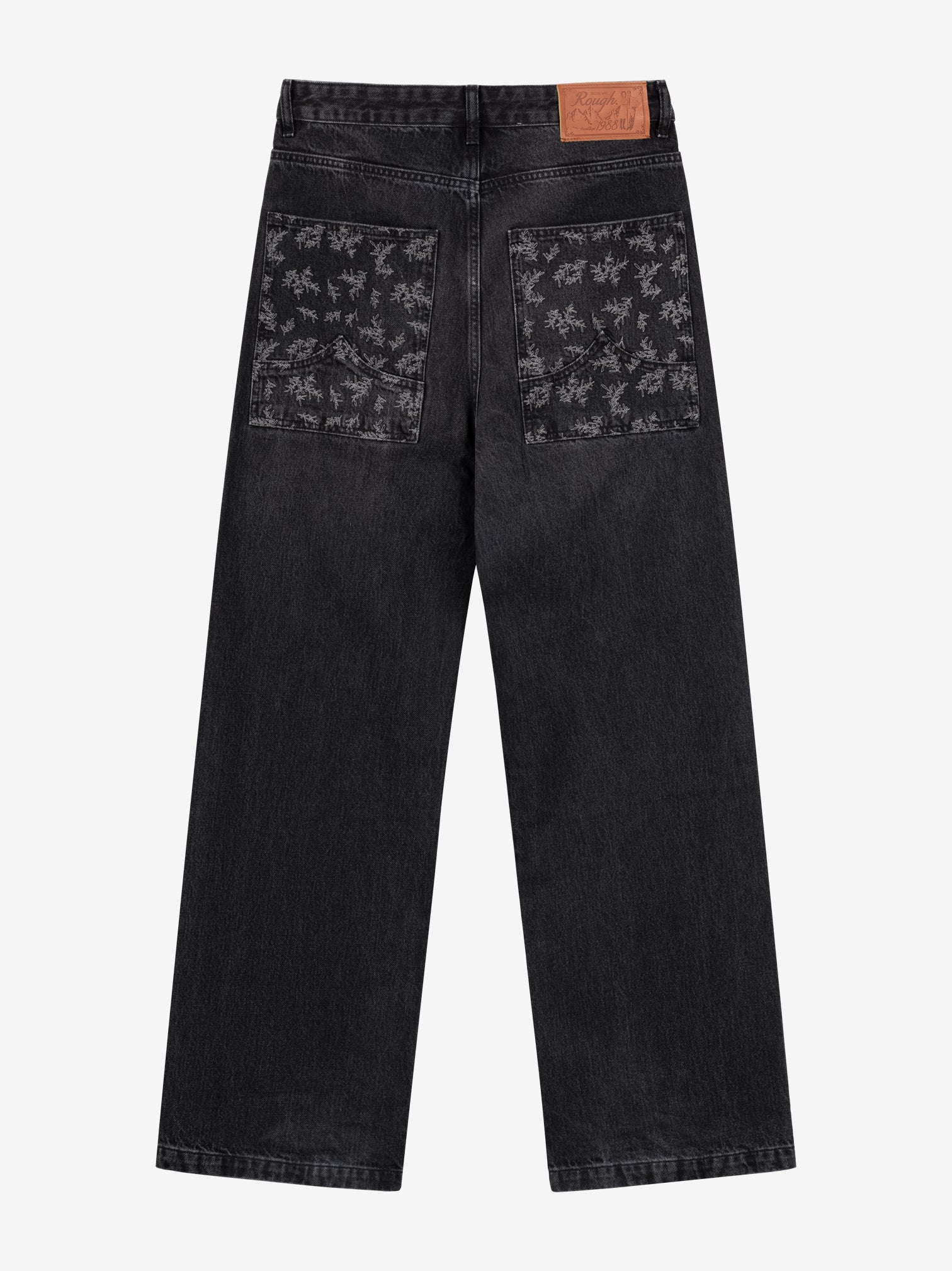 FADED WIDE-LEGGED OLIVE DENIM - Image 4