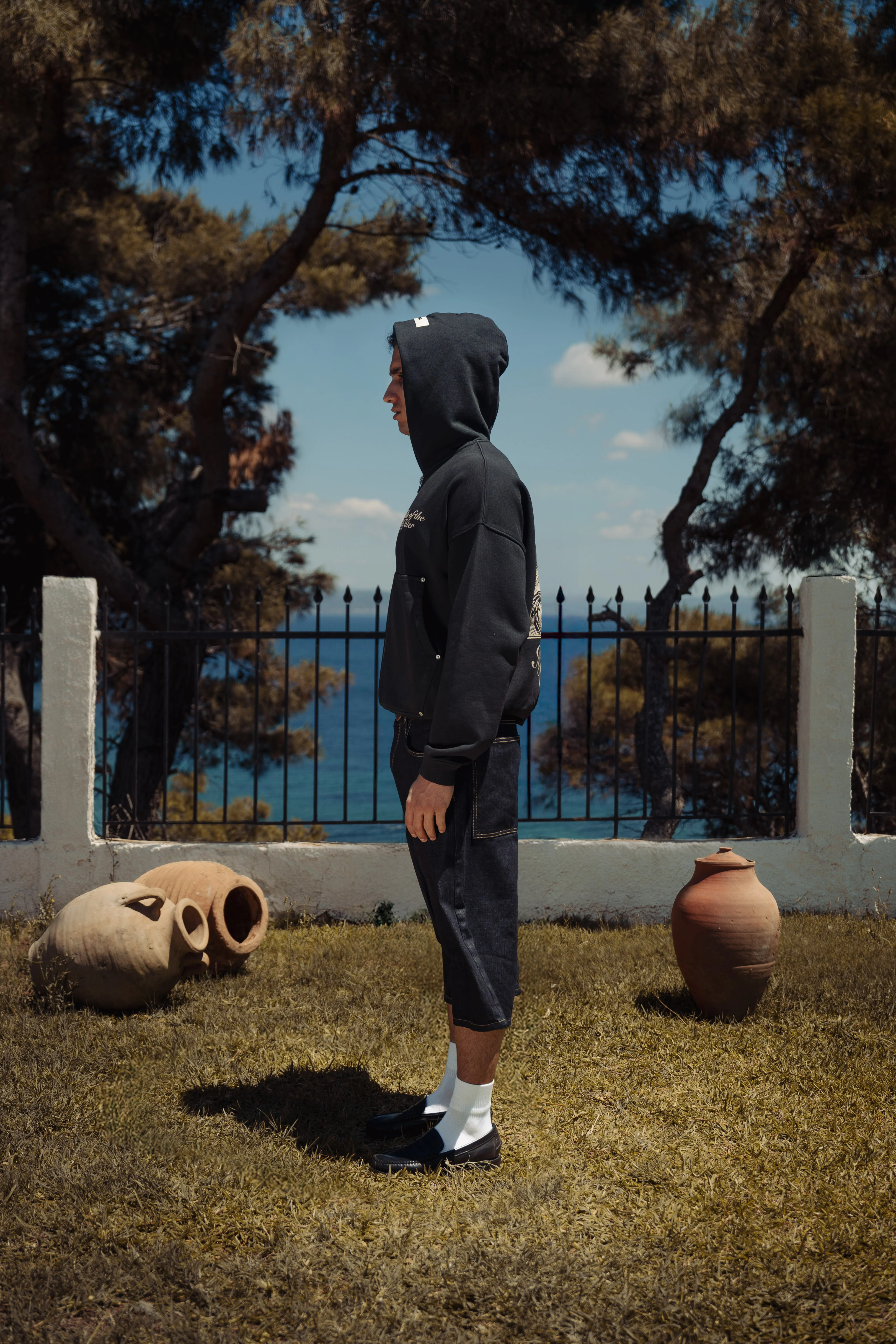 MERMAID ZIP HOODIE BLACK - Image 5