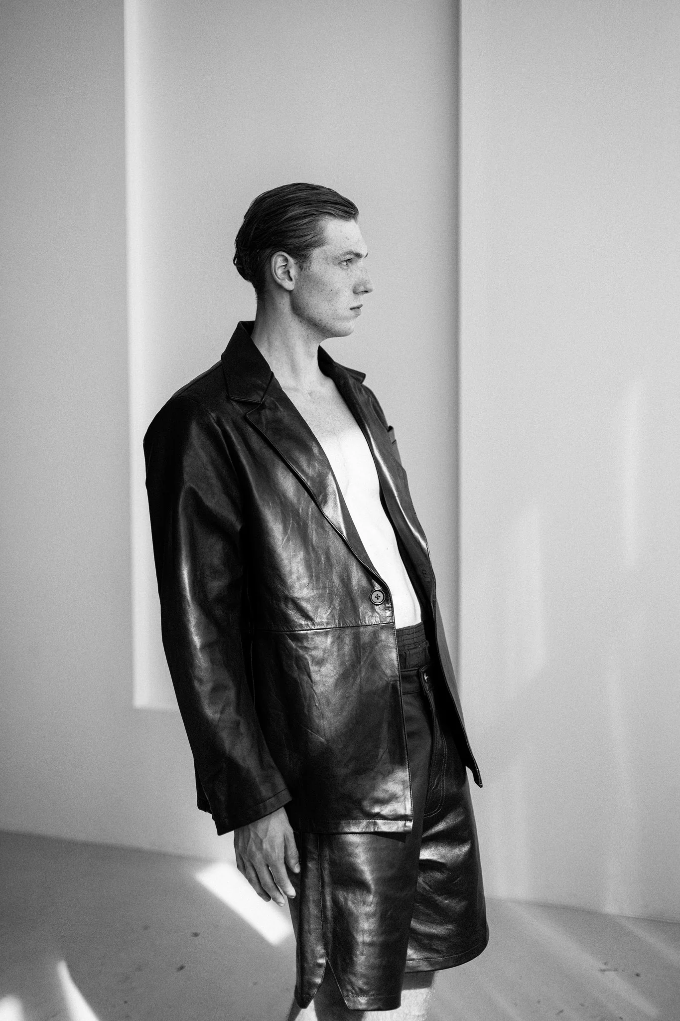 NAPPA LEATHER SHORTS SET - Image 3