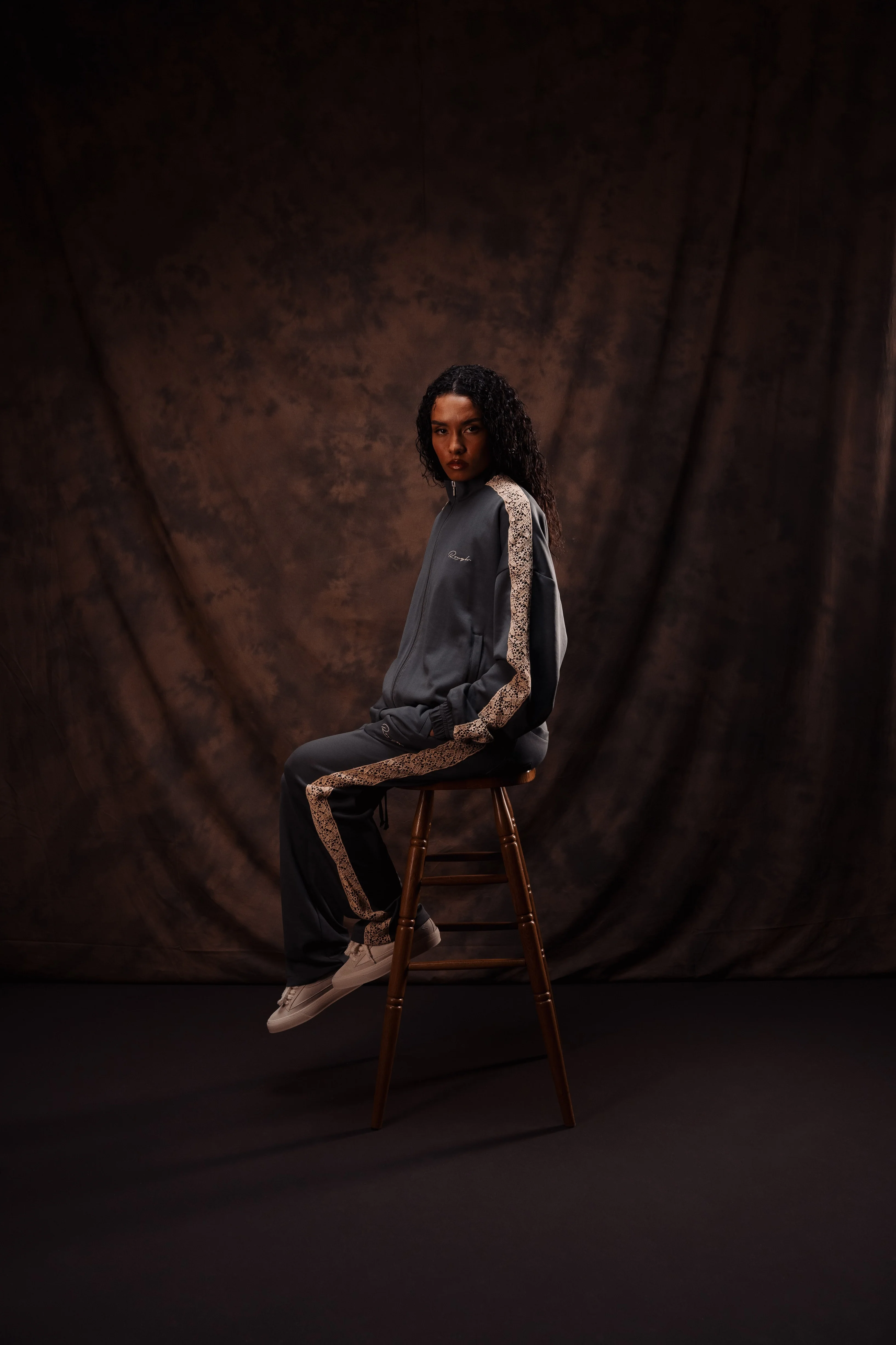 OLIVE SEME TRACK PANTS - Image 4