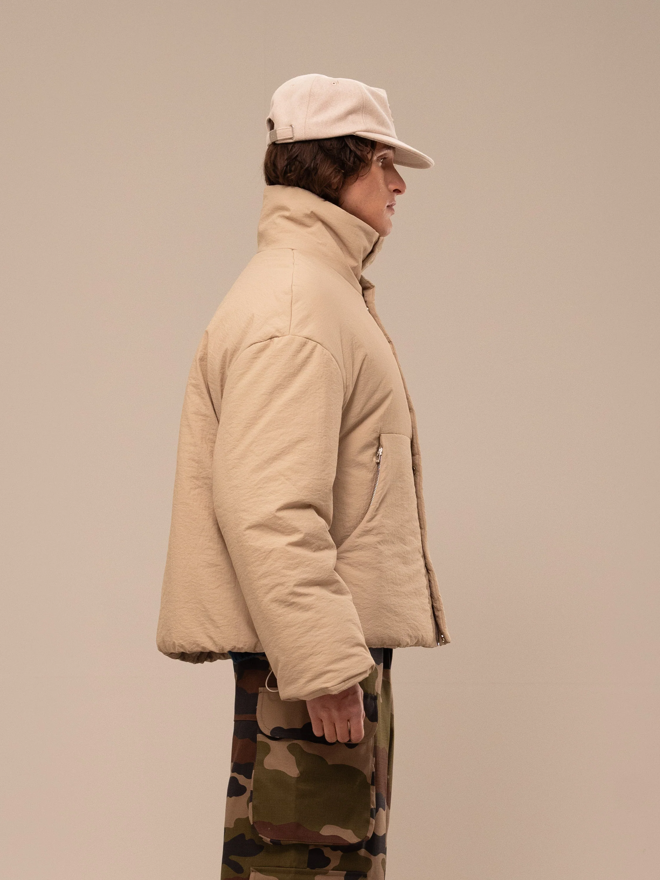 PUFFER JACKET LIGHT YELLOW - Image 2
