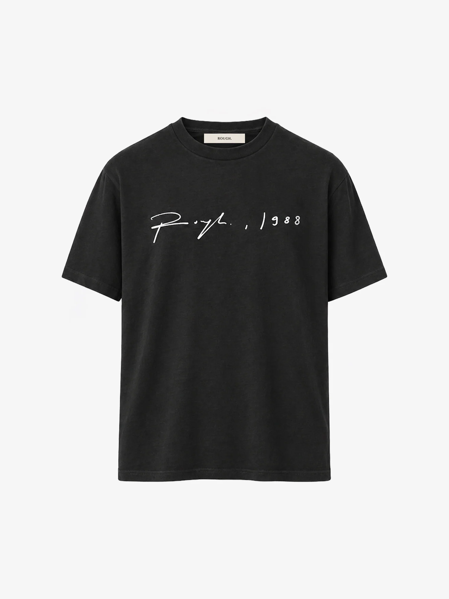 SIGNATURE FITTED T-SHIRT BLACK