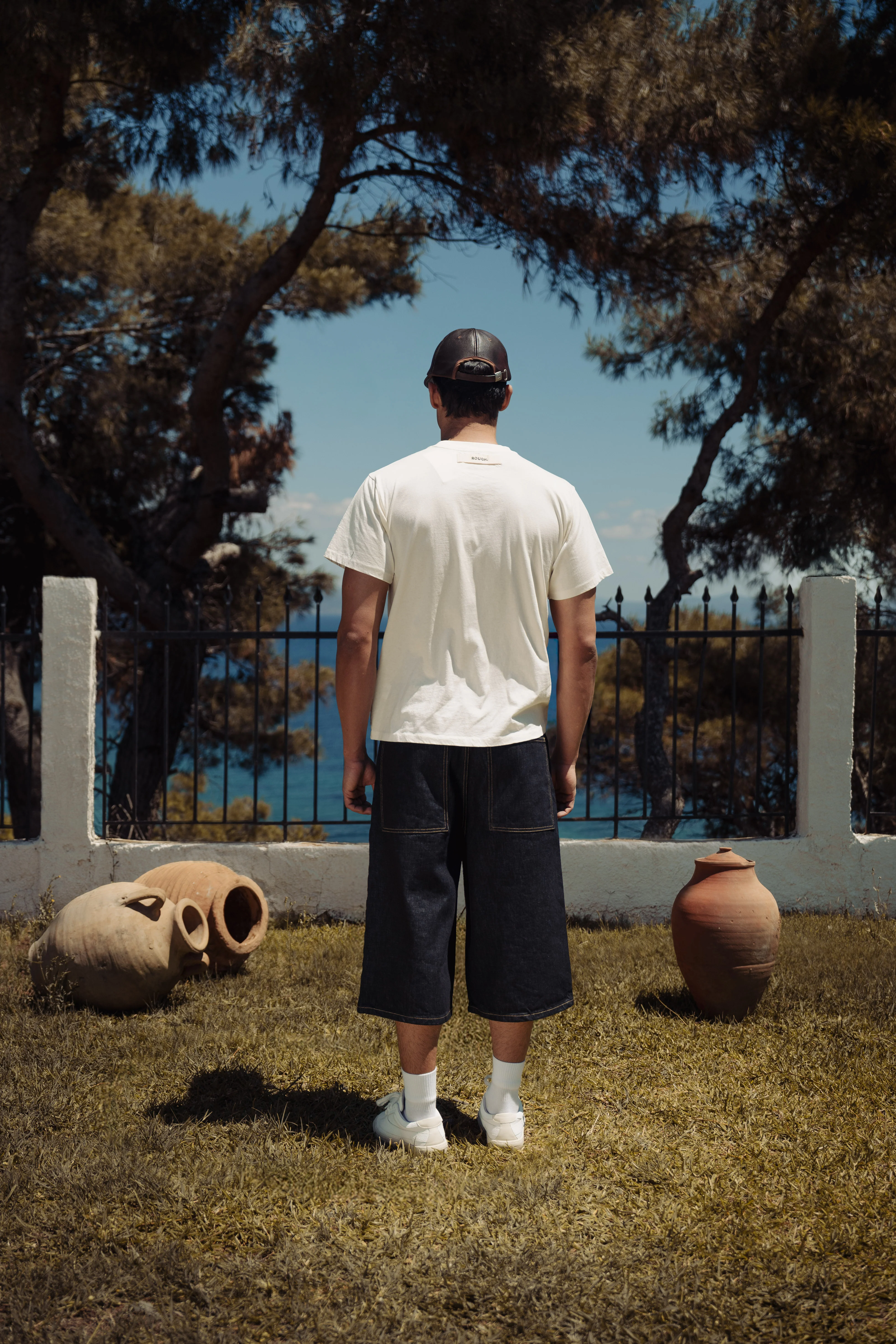 SIGNATURE FITTED T-SHIRT OFF WHITE/BLACK - Image 5