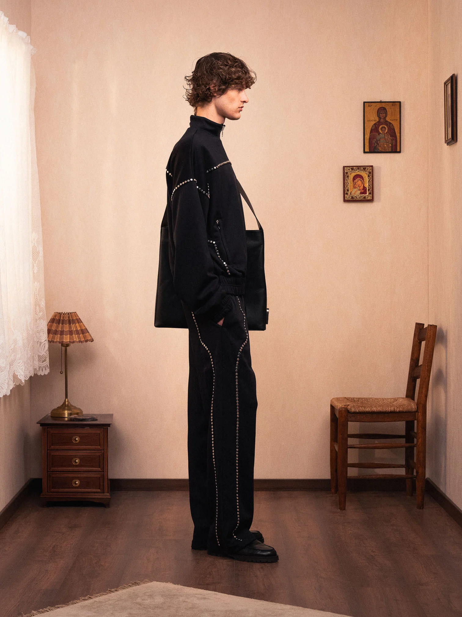 STUDDED TRACK PANTS - Image 4